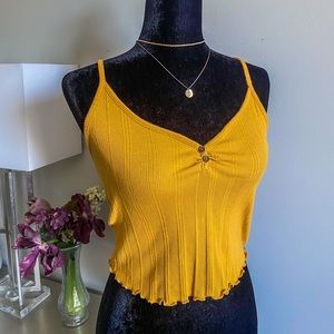Yellow Summer Crop Top